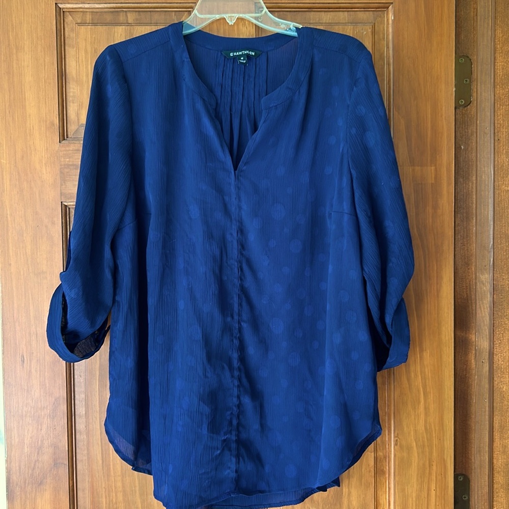 Navy blouse